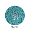 6Pcs/set Colorful Round Ceramic Coaster Coffee Drink Tea Cup Mat Placemat Party Creative Mandala Table Mat Decoration 10cm