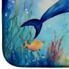 Dolphin Dish Drying Mat Absorbent Dish Drying Mat Pad for Kitchen Counter Dish Drainer Mat for Countertop, 14 x 21", Multicolor