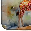 Giraffe Dish Drying Mat Absorbent Dish Drying Mat Pad for Kitchen Counter Dish Drainer Mat for Countertop, 14 x 21", Multicolor