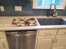 Christmas Bows & Ribbons Dish Drying Mat Absorbent Dish Drying Mat Pad for Kitchen Counter Dish Drainer Mat for Countertop, 14 x 21", Multicolor