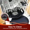 Elite Gourmet EMG-980B Smokeless Electric Tabletop Grill Nonstick, 6-Serving, Dishwasher Safe Removable Grilling Plate