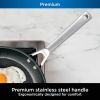C30928 Foodi NeverStick Premium 11-Inch Wok, Hard-Anodized, Nonstick, Durable & Oven Safe to 500°F, Slate Grey
